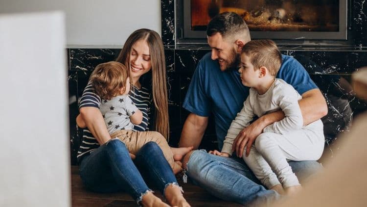 Parents with children